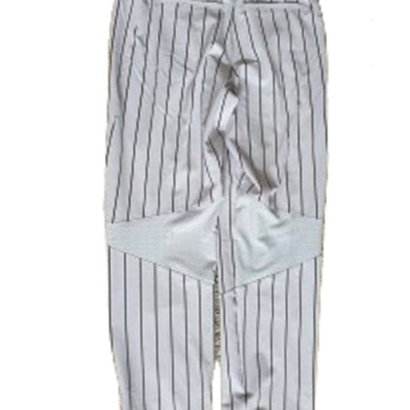 Nike Men's XXL Gray Pinstripe w/Blue Swoosh Baseball Pants - Picture 3 of 4